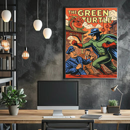 The Green Turtle Poster PosterGoat