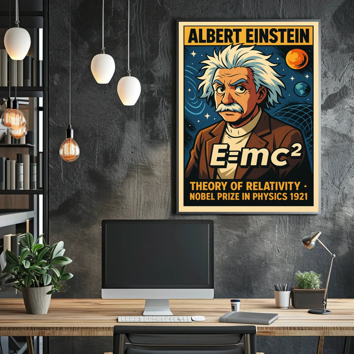 Albert Einstein Theory Of Relativity Poster
