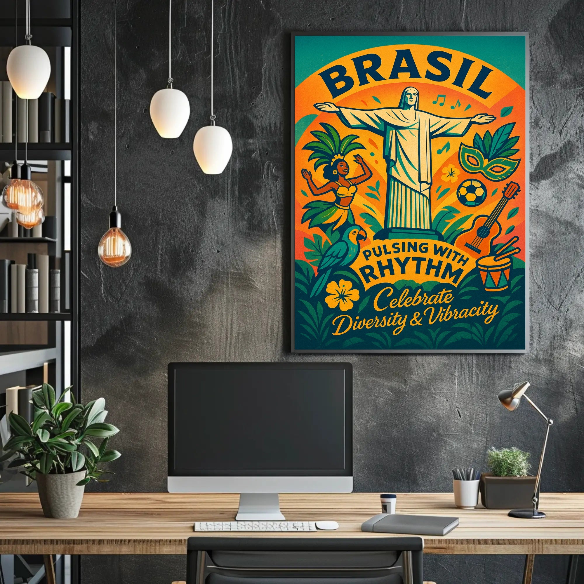 Celebrate Brazil's Vibrant Culture Poster