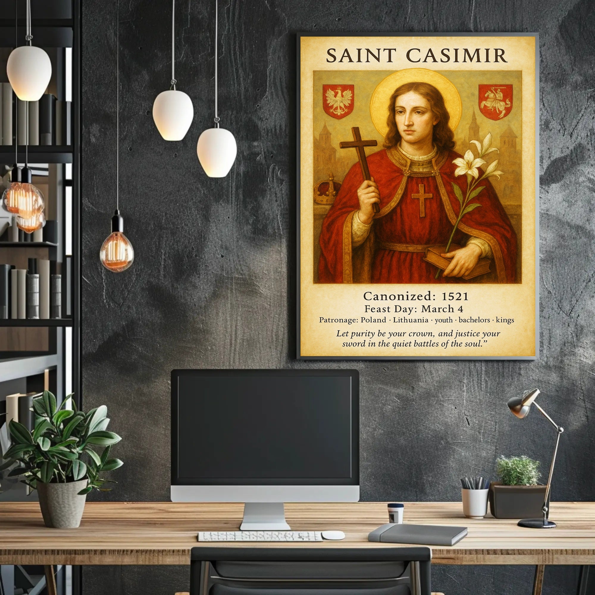 Saint Casimir Poster PosterGoat