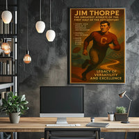 Celebrating Jim Thorpe's Athletic Legacy Poster