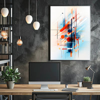 Abstract Geometric Symphony Abstract Poster PosterGoat