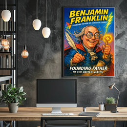 Benjamin Franklin Founding Father Poster PosterGoat