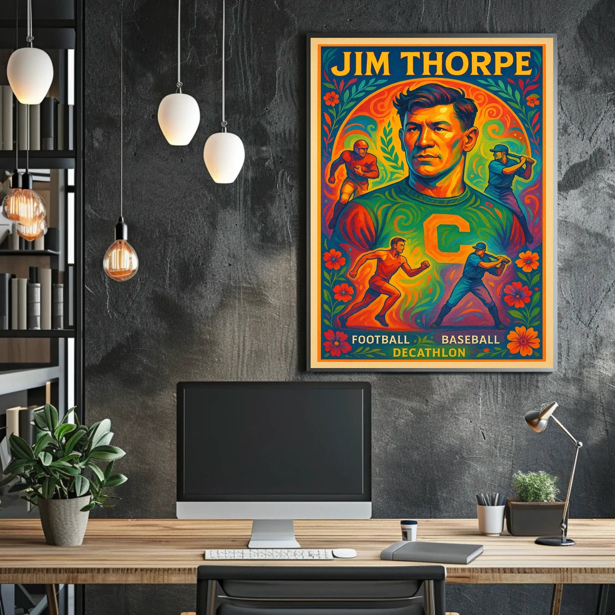 Celebrating Jim Thorpe A Legendary Athlete Poster