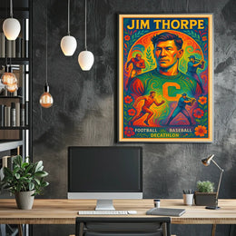 Celebrating Jim Thorpe A Legendary Athlete Poster