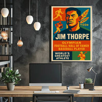 Jim Thorpe Legendary Athlete Poster
