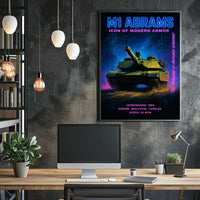 M1 Abrams Icon of Modern Armor Poster PosterGoat