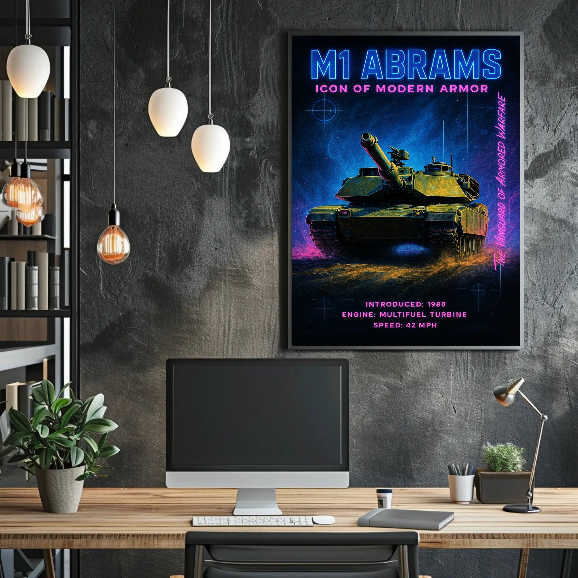 M1 Abrams Icon of Modern Armor Poster PosterGoat