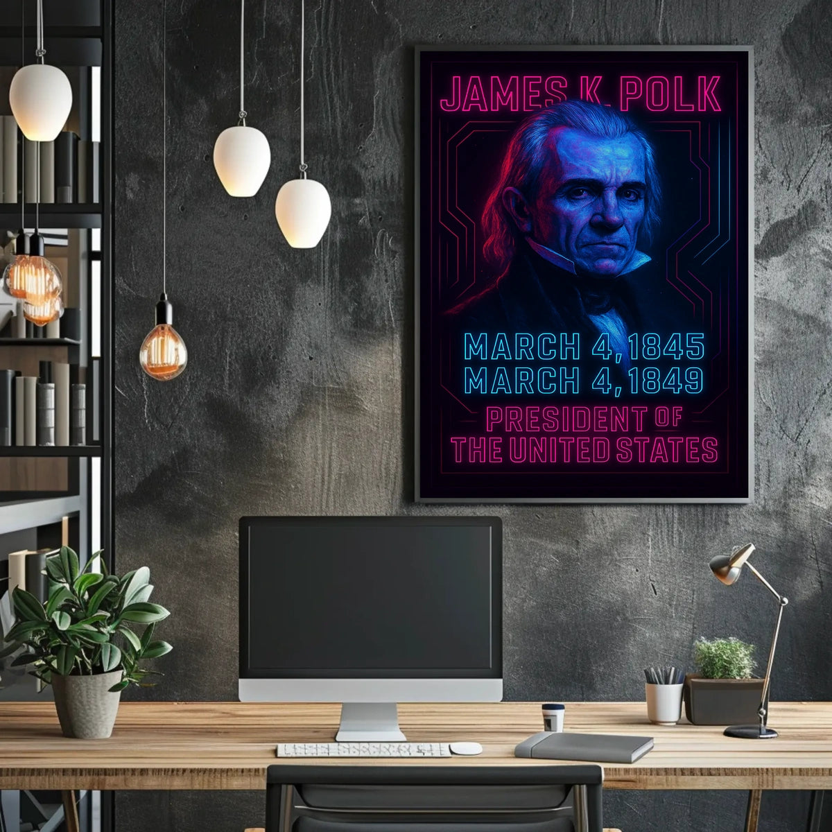 James K. Polk 11th President Poster