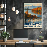 Burlington Lake Champlain Lights Poster
