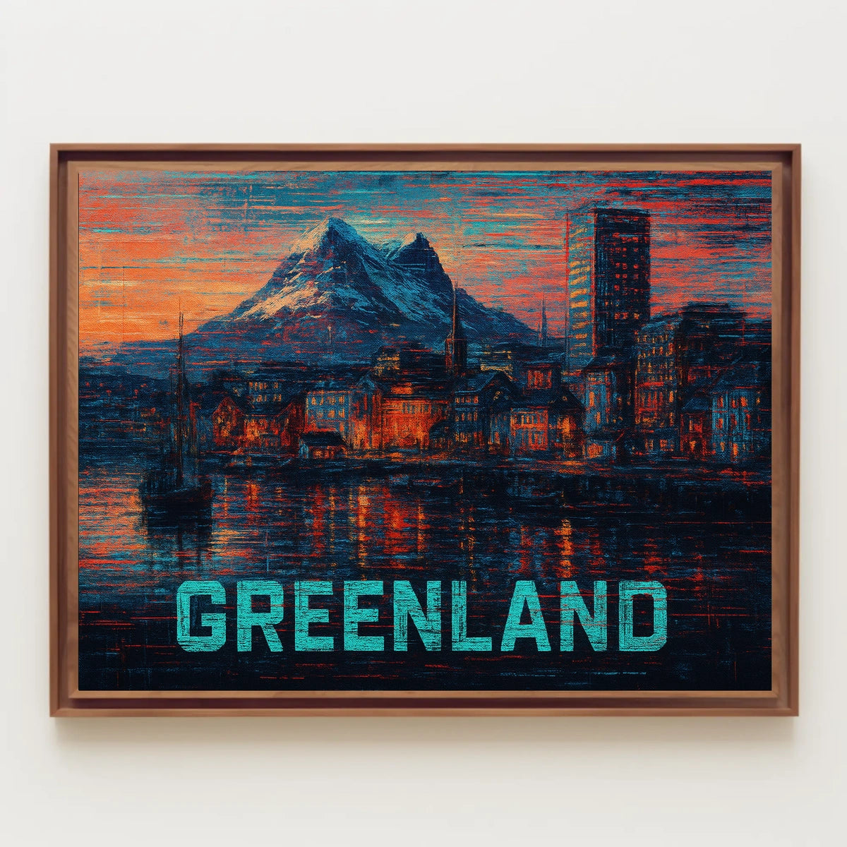 Greenland A Vibrant Landscape Poster