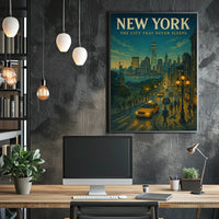 New York The City That Never Sleeps Poster