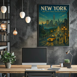 New York The City That Never Sleeps Poster