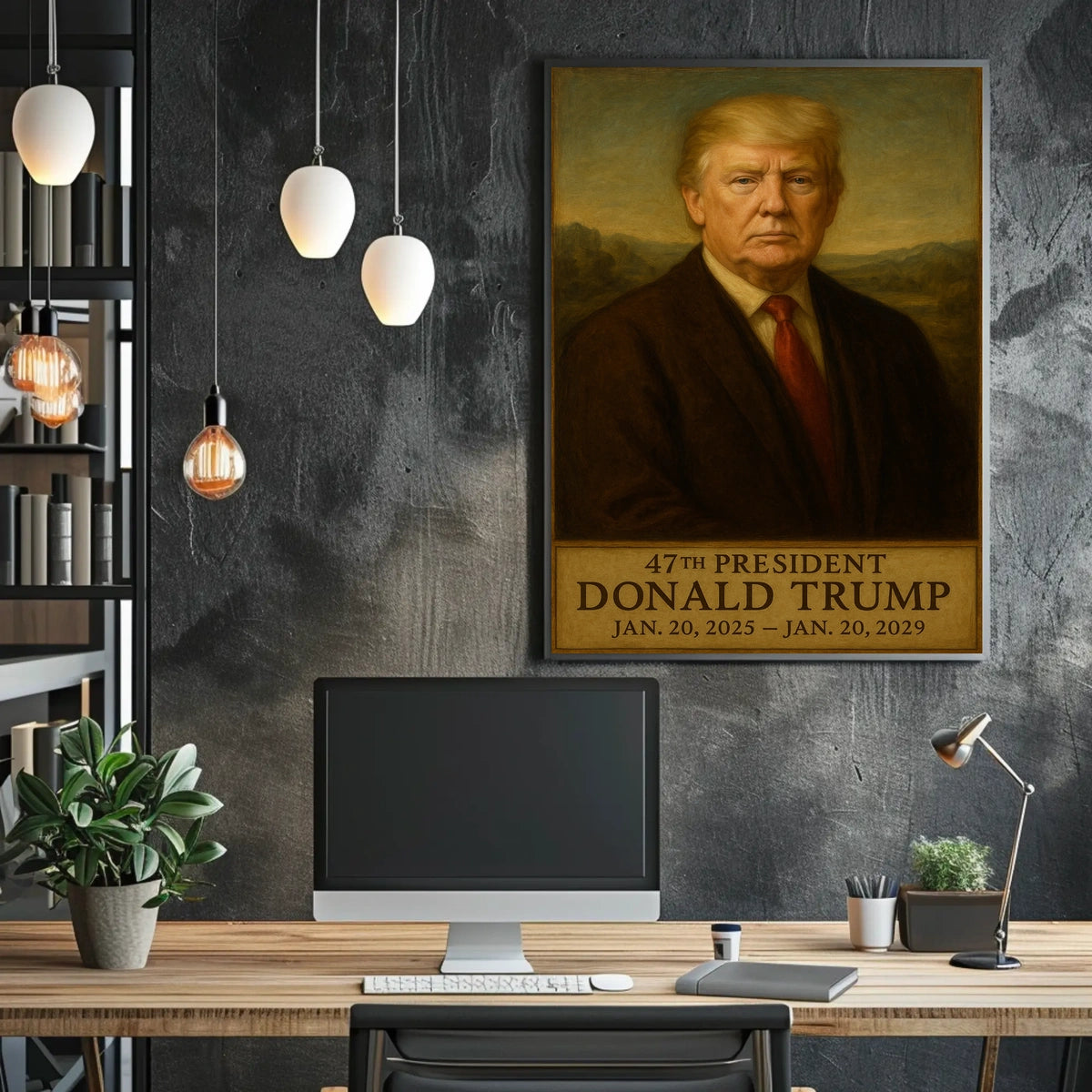Donald Trump Visionary Republic Cinematic Poster