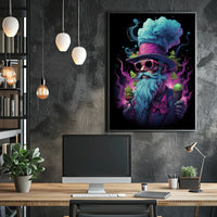 Whimsical Surreal Chef with Vibrant Imagery - Abstract Poster
