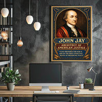 John Jay Architect of American Justice Poster PosterGoat