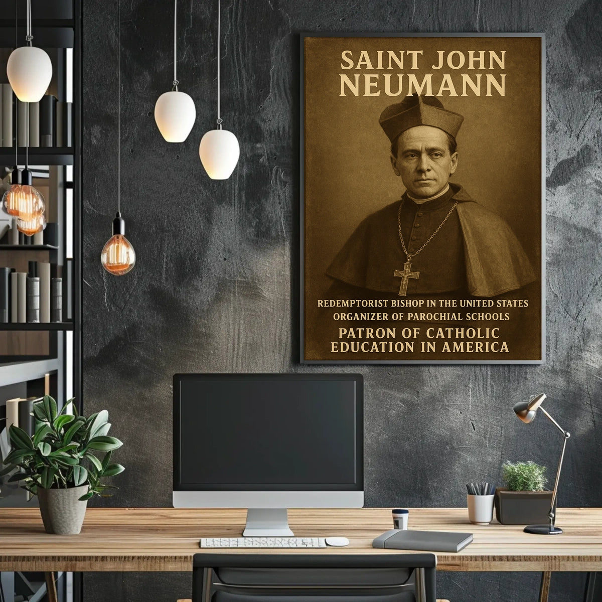 Saint John Neumann Patron Of Catholic Poster