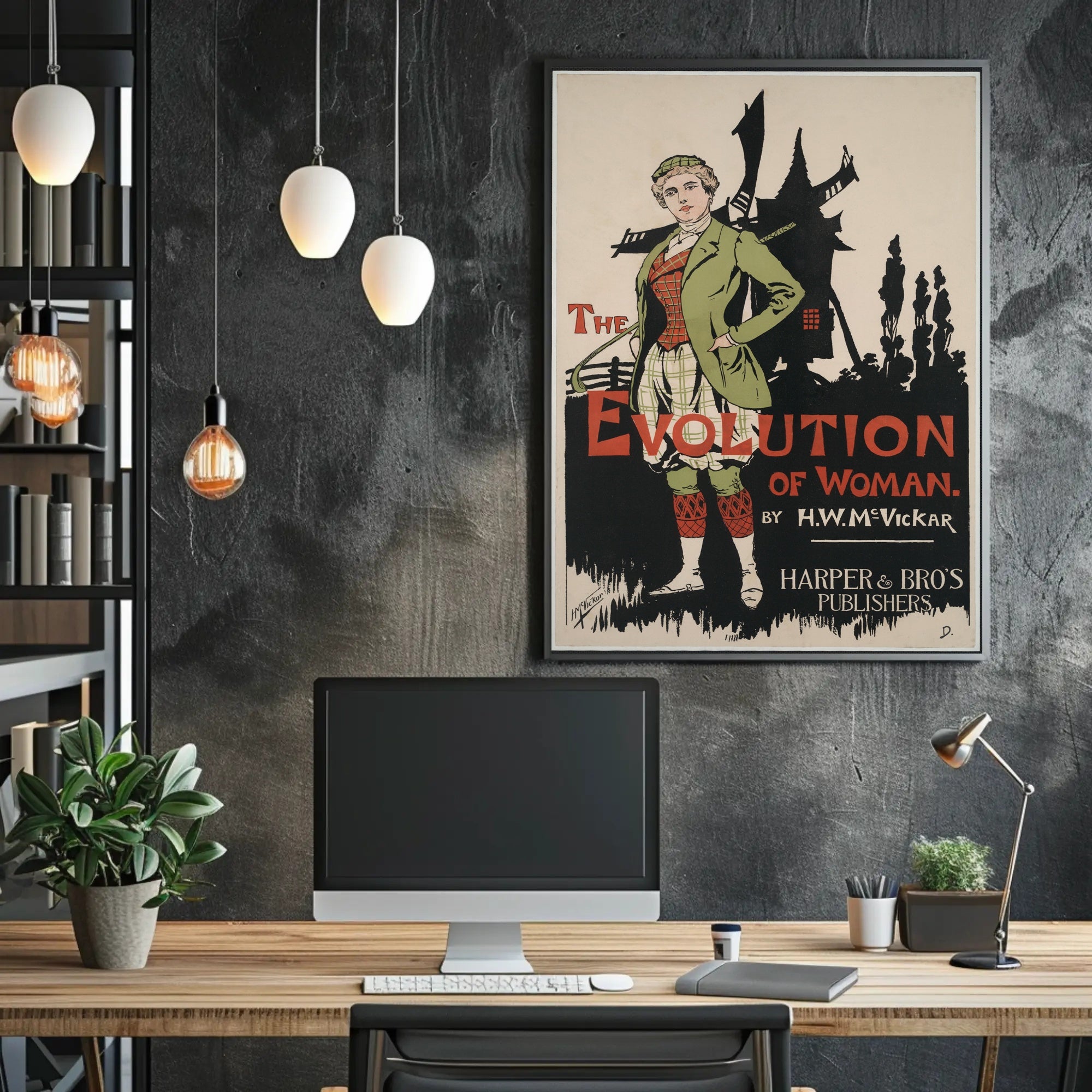 Evolution Of Woman Art Print Poster Vintage Decor