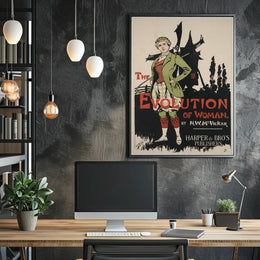 Evolution Of Woman Art Print Poster Vintage Decor