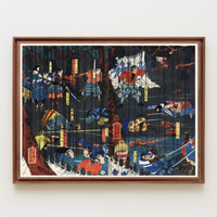 Samurai Battle Art Print: Cultural or Heritage Poster