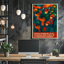 Christmas Market Warmth Poster