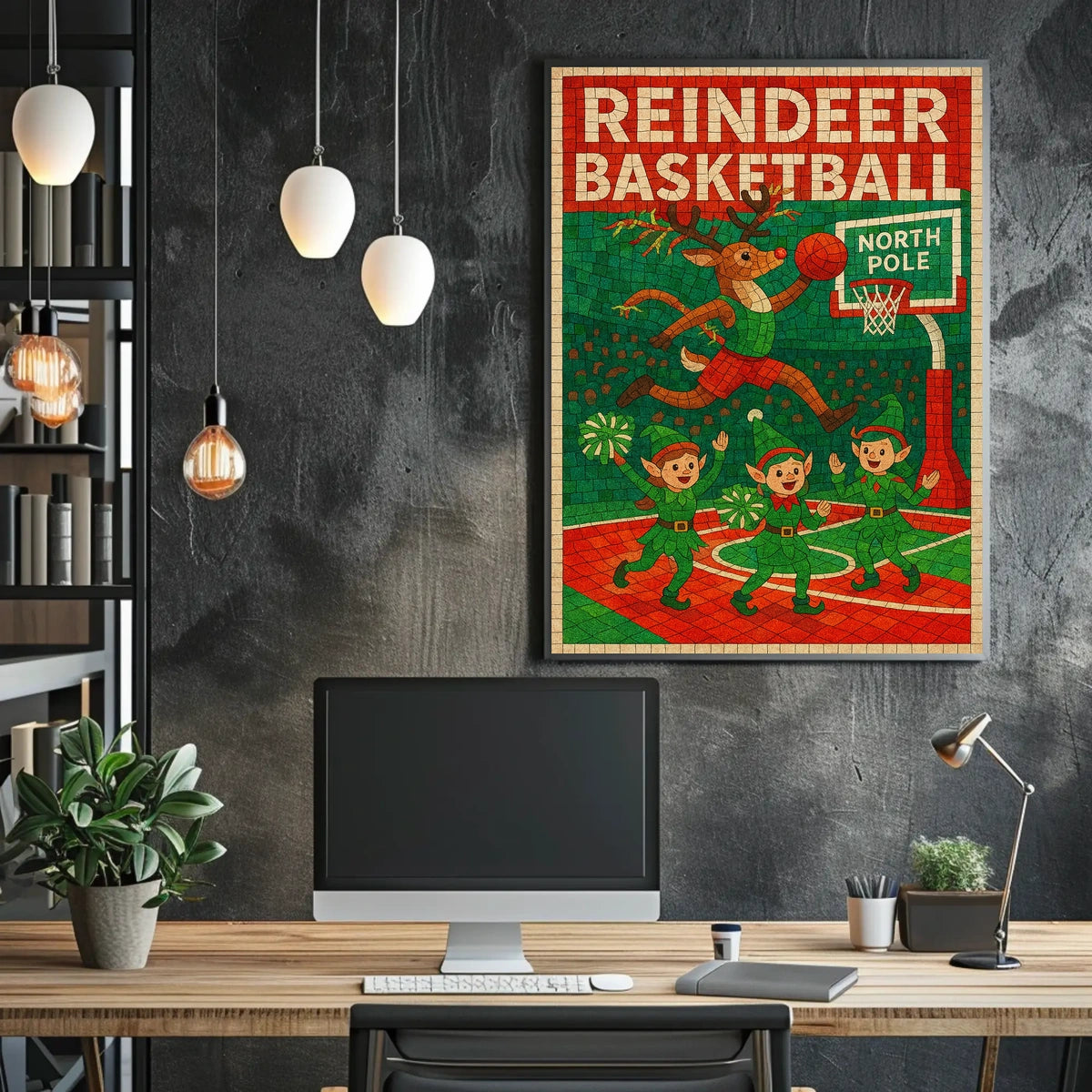 Reindeer Basketball Extravaganza Poster