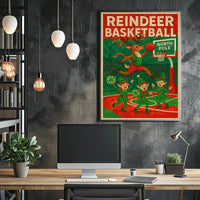 Reindeer Basketball Extravaganza Poster
