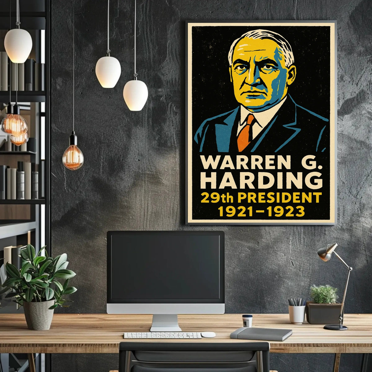 Warren G. Harding 29th President Poster