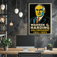 Warren G. Harding 29th President Poster