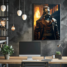 Steampunk Adventure Art Poster for Cultural or Heritage Poster