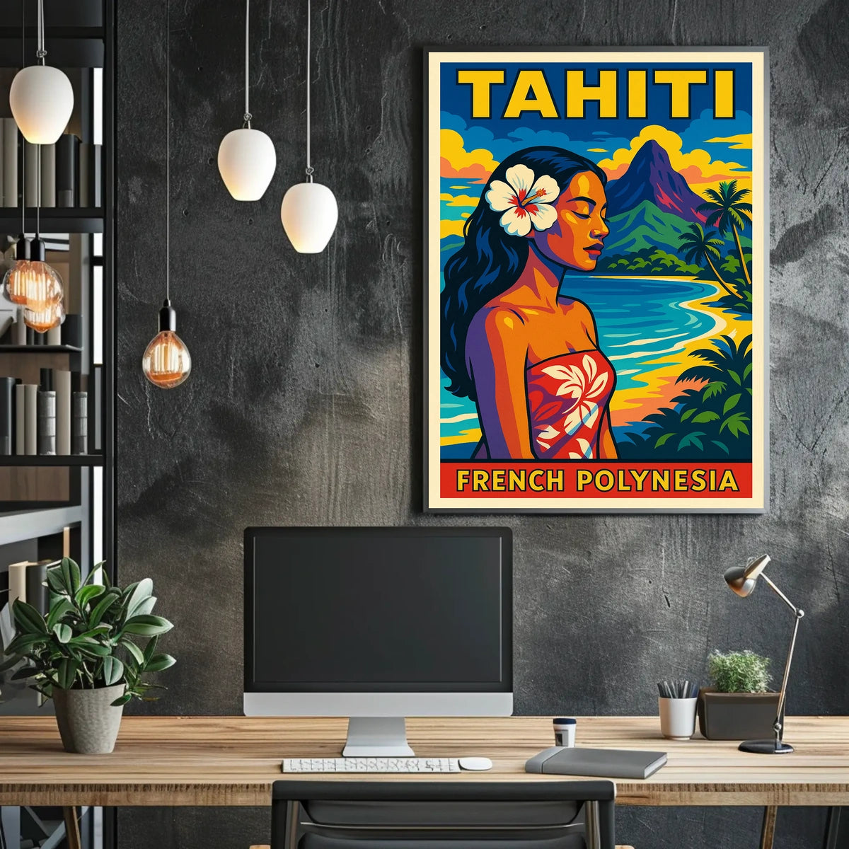 Tahiti French Polynesia Poster