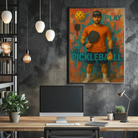 Pickleball Enthusiasm Sports Poster
