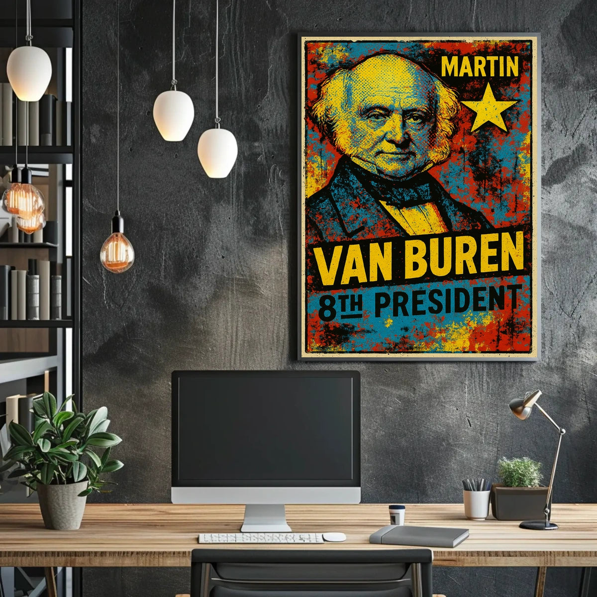 Martin Van Buren 8th President of the United States Graffiti Pop Art Poster