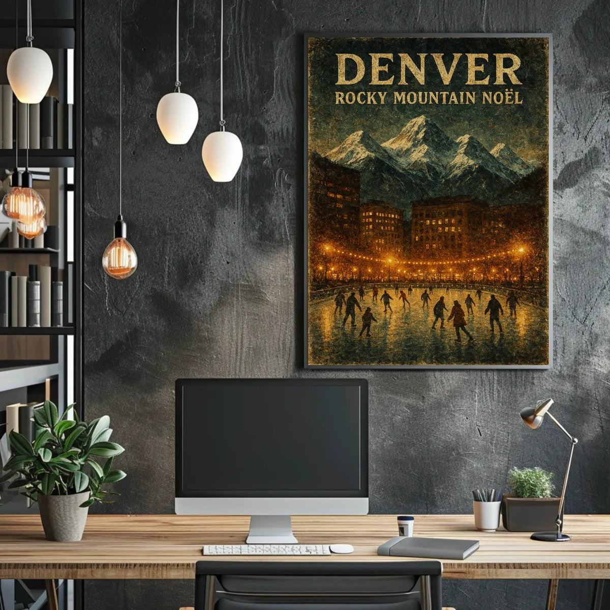 Denver Rocky Mountain Noël Poster