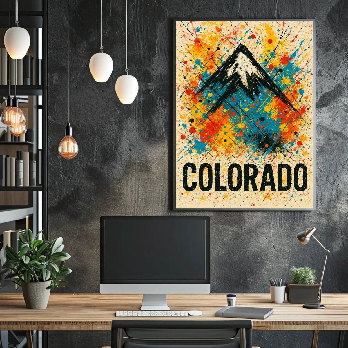 Colorado Mountain Art Poster