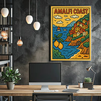 Amalfi Coast Travel Poster