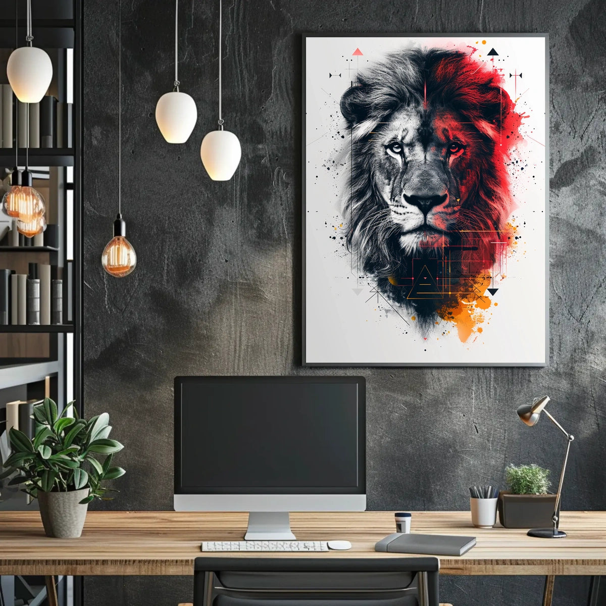 Majestic Lion Art Poster