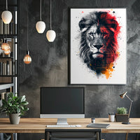 Majestic Lion Art Poster