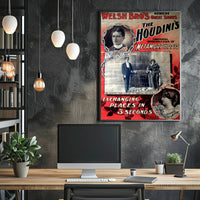 The Houdinis Vintage Magic Show Cultural or Heritage Poster