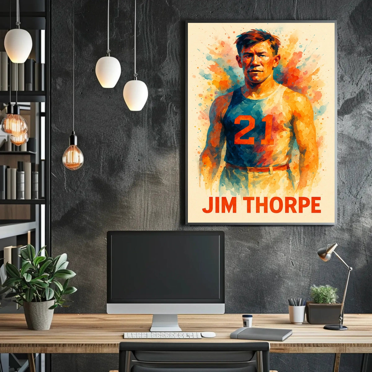 Jim Thorpe Athletic Legend Poster