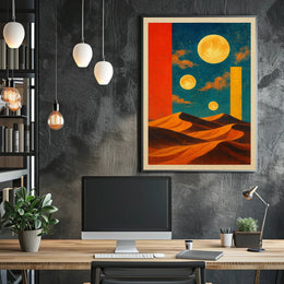 Celestial Desert Dreamscape Poster