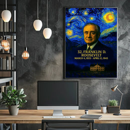 Franklin D. Roosevelt 32nd President of the United States Presidential Masterpiece Series Poster