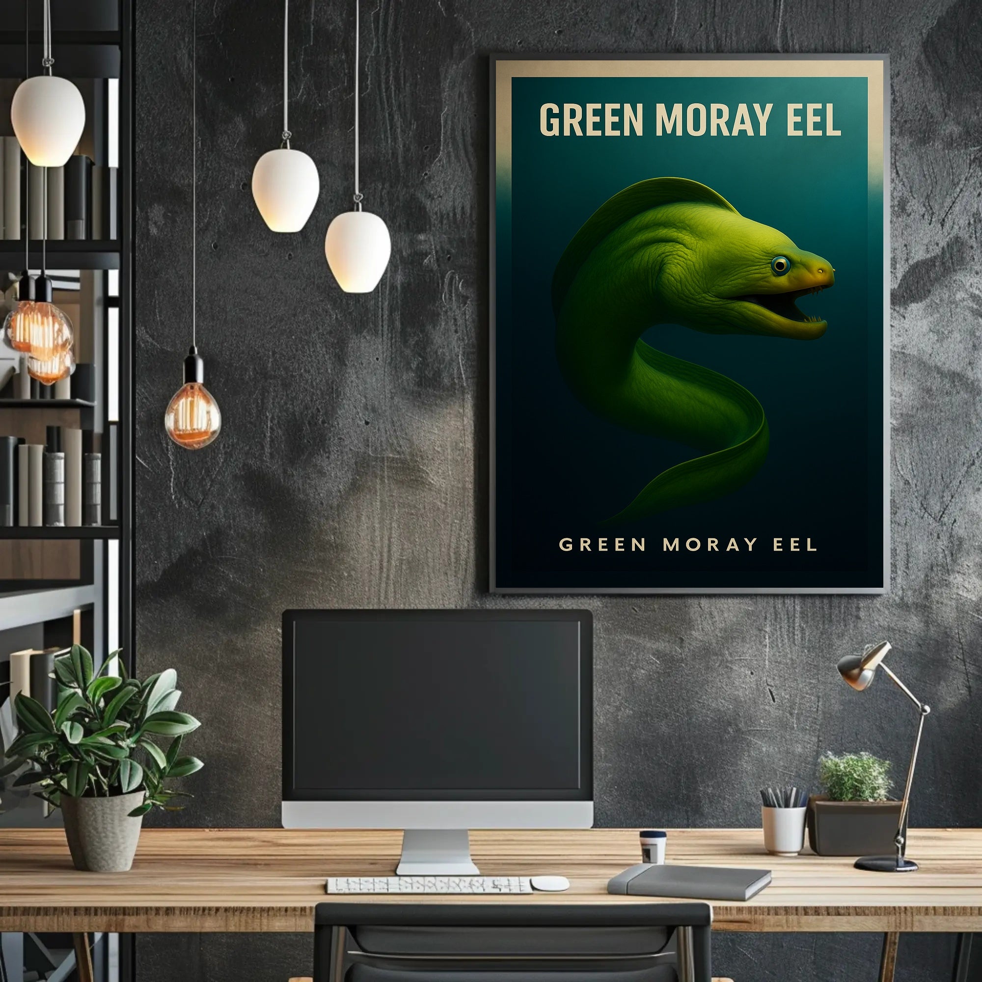 Green Moray Eel Poster