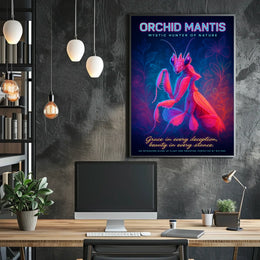 Orchid Mantis Mystic Hunter of Nature Poster