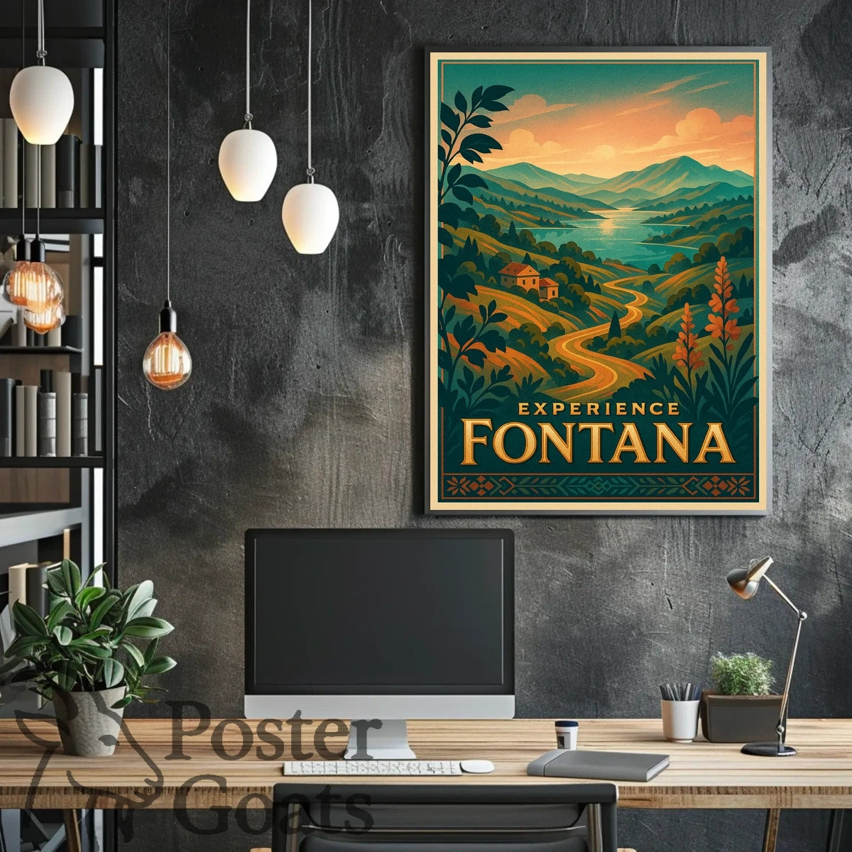 Fontana Vintage Travel Poster