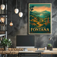 Fontana Vintage Travel Poster