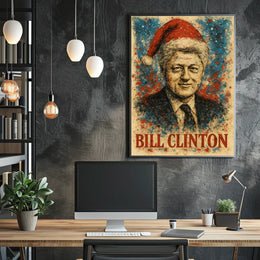 Bill Clinton 42nd President of the United States Christmas SeriesPoster