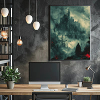 Dark Gothic Castle Adventure Fantasy or Mythology Poster PosterGoat