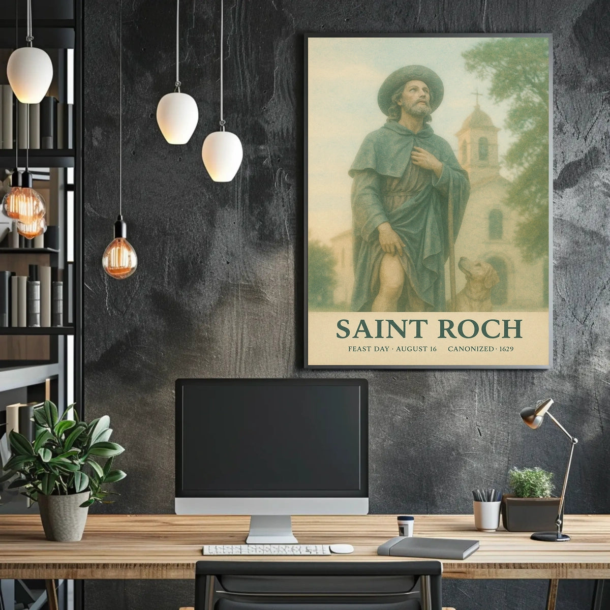 Saint Roch Patron Saint Of Dogs And Poster