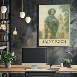 Saint Roch Patron Saint Of Dogs And Poster